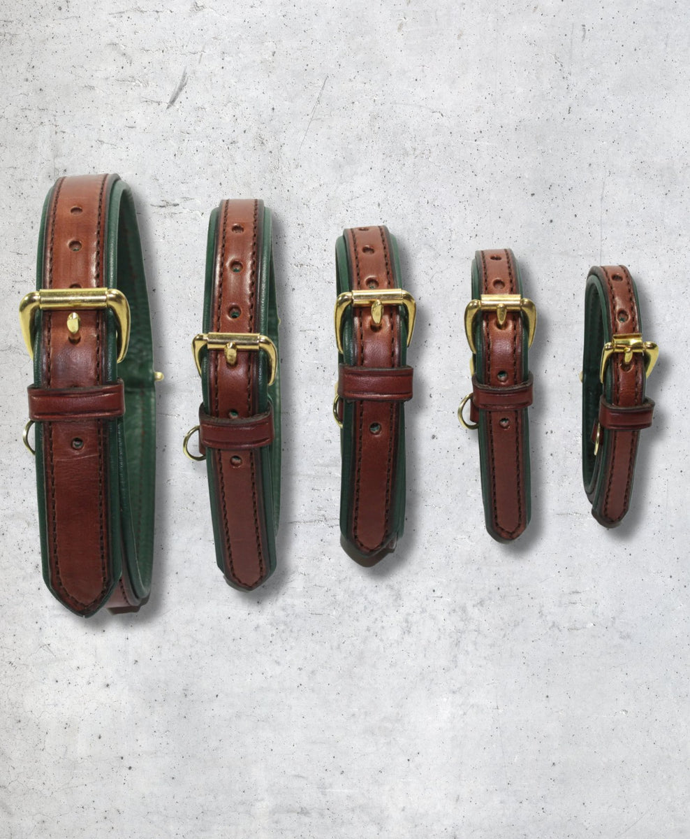 Amish Made Luxury Leather Collars & Leashes Made in the USA 2 Red