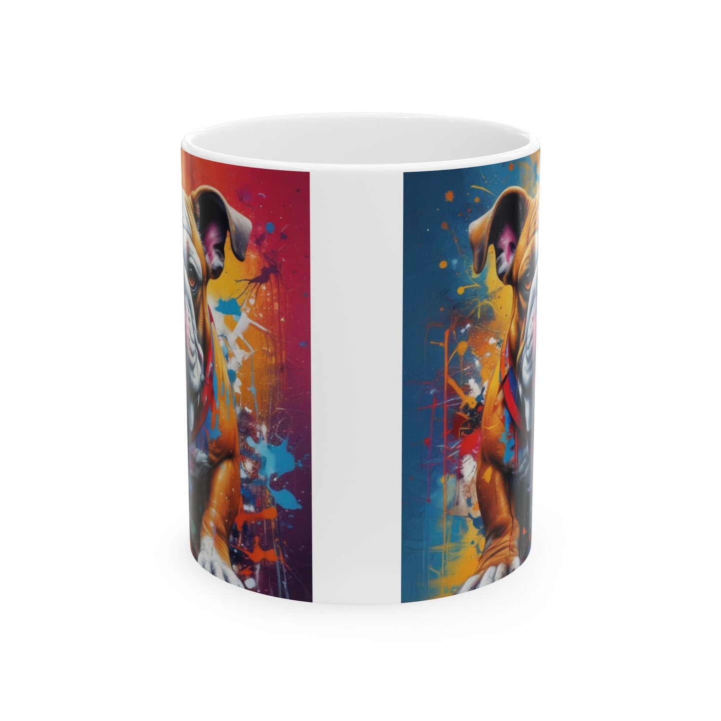 Graffiti Style Bulldog Mug - 11 or 15 oz.