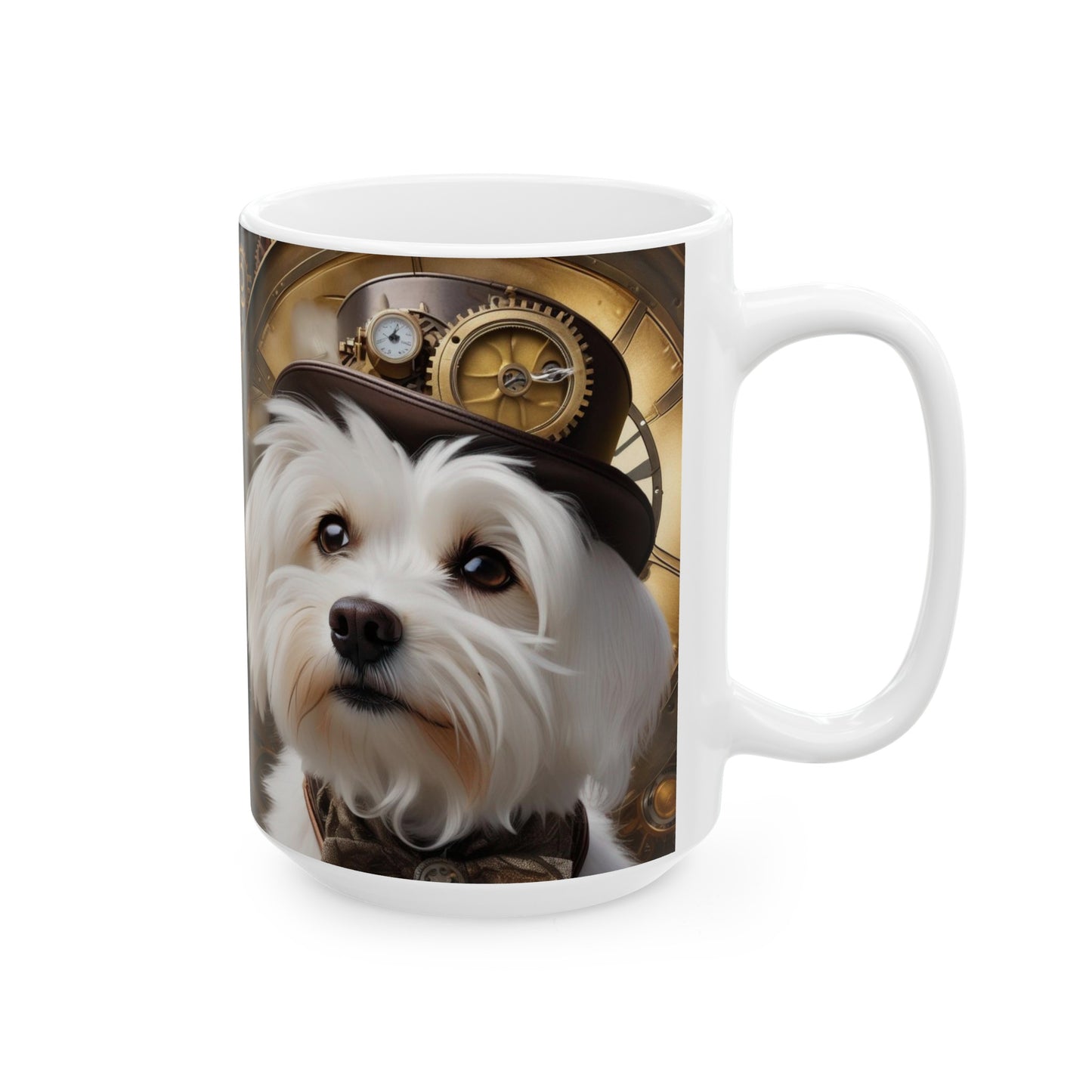 Steampunk Westie Ceramic Mug, (11oz, 15oz)