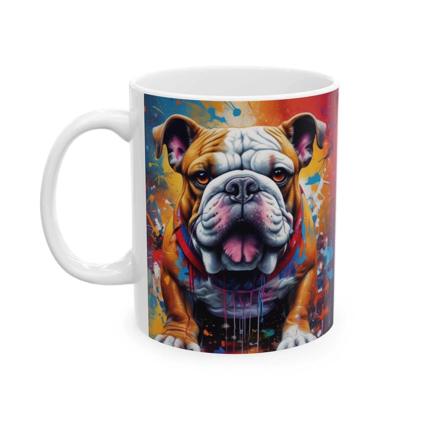 Graffiti Style Bulldog Mug - 11 or 15 oz.