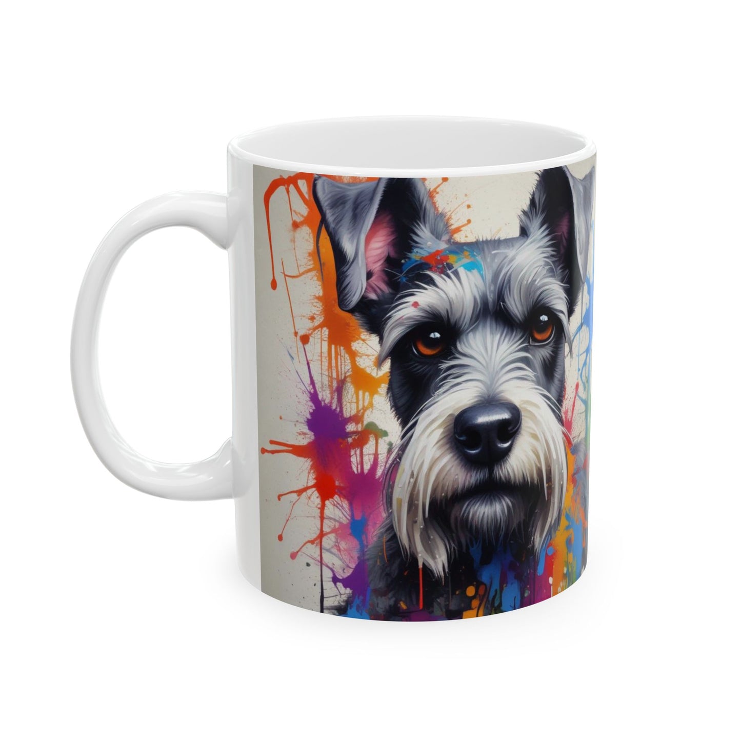 Schnauzer Ceramic Mug, (11oz, 15oz)