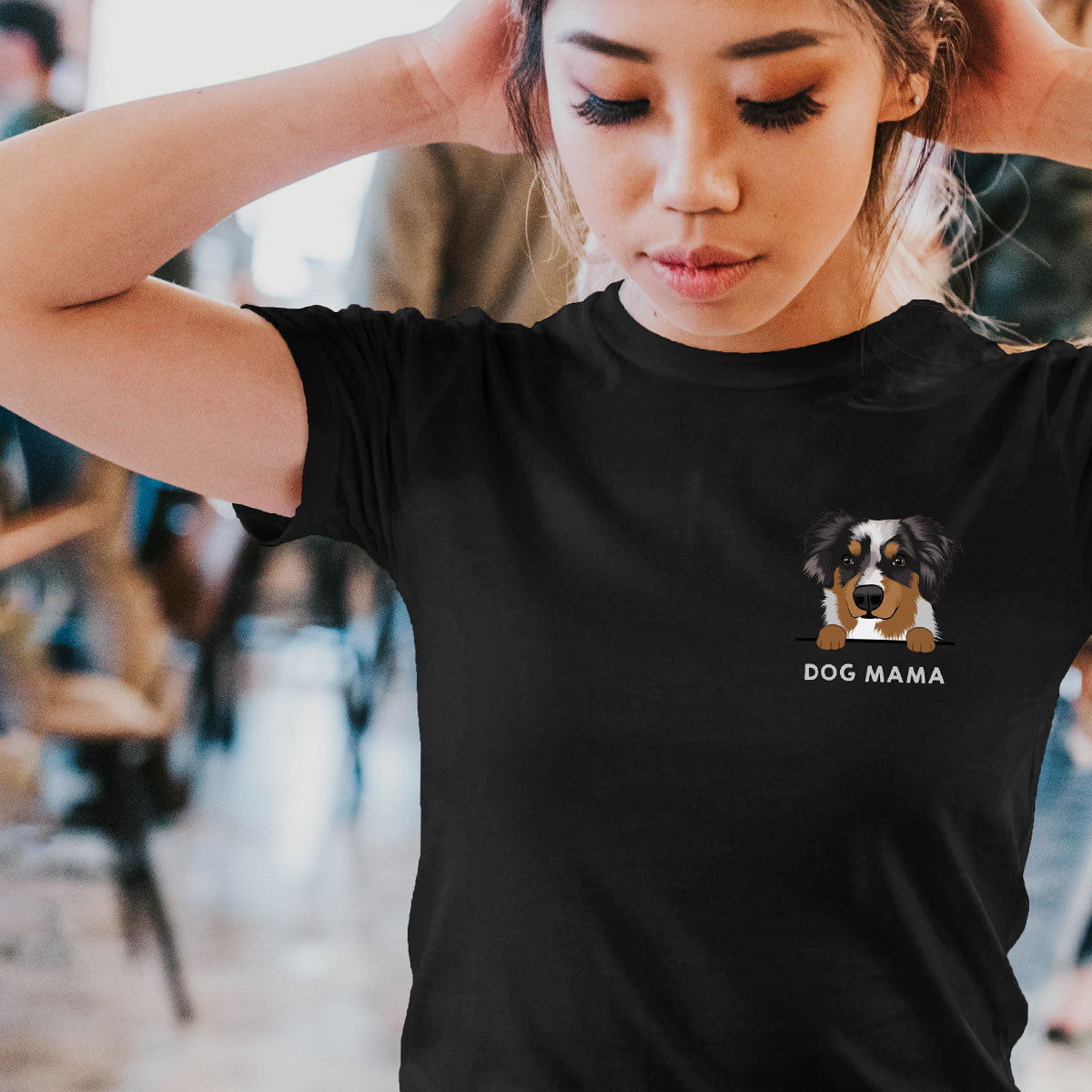 Custom DOG MAMA Dog DAD Personalized T-shirt