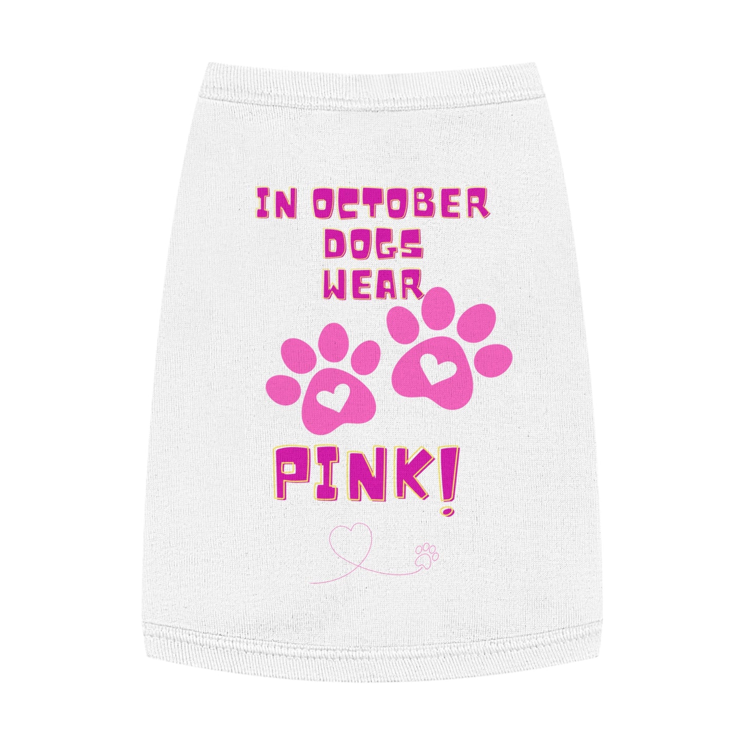 Pet Tank Top - October We Wear Pink