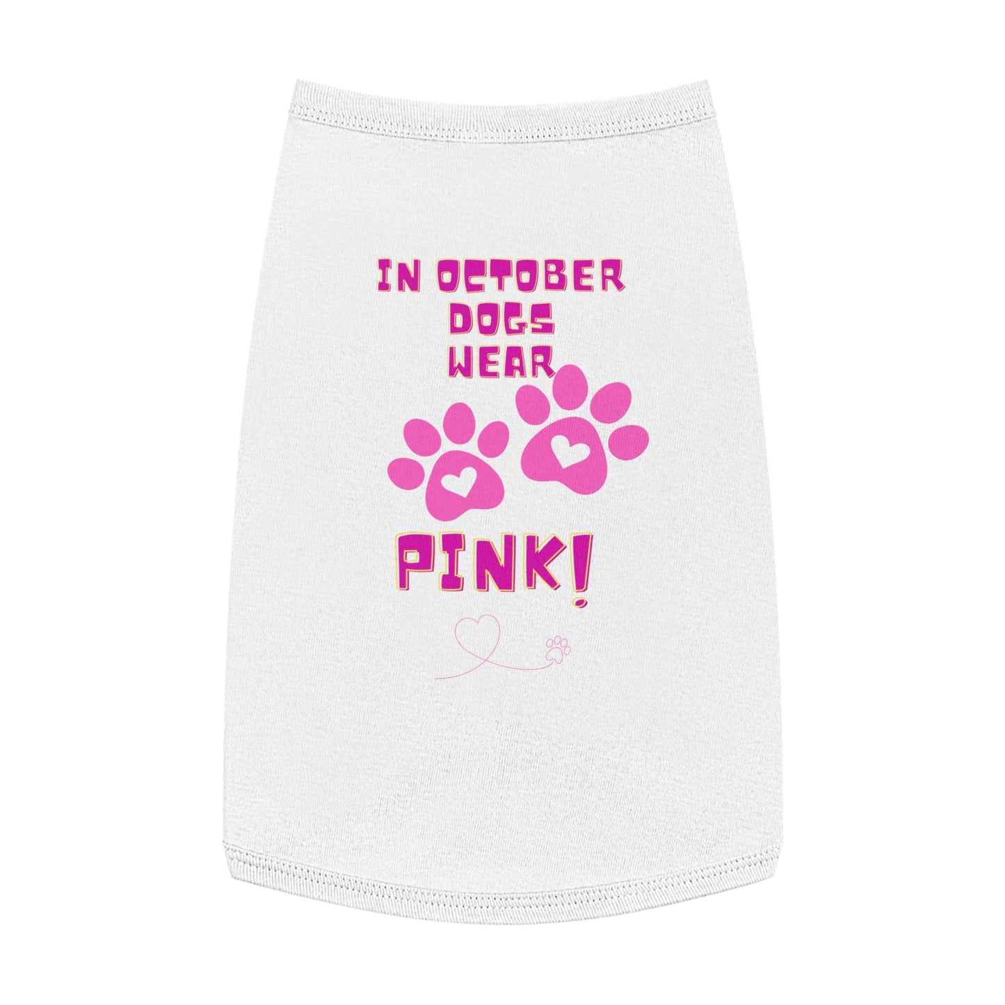 Pet Tank Top - October We Wear Pink