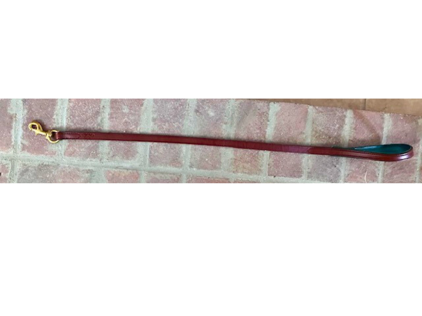 Amish Made Luxury Leather Training Leads - 1 Foot or 3 Feet - Padded Handle & Brass Hardware