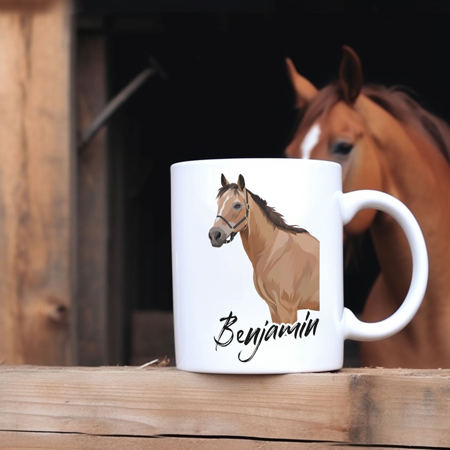 Custom Horse Drawing Mug -