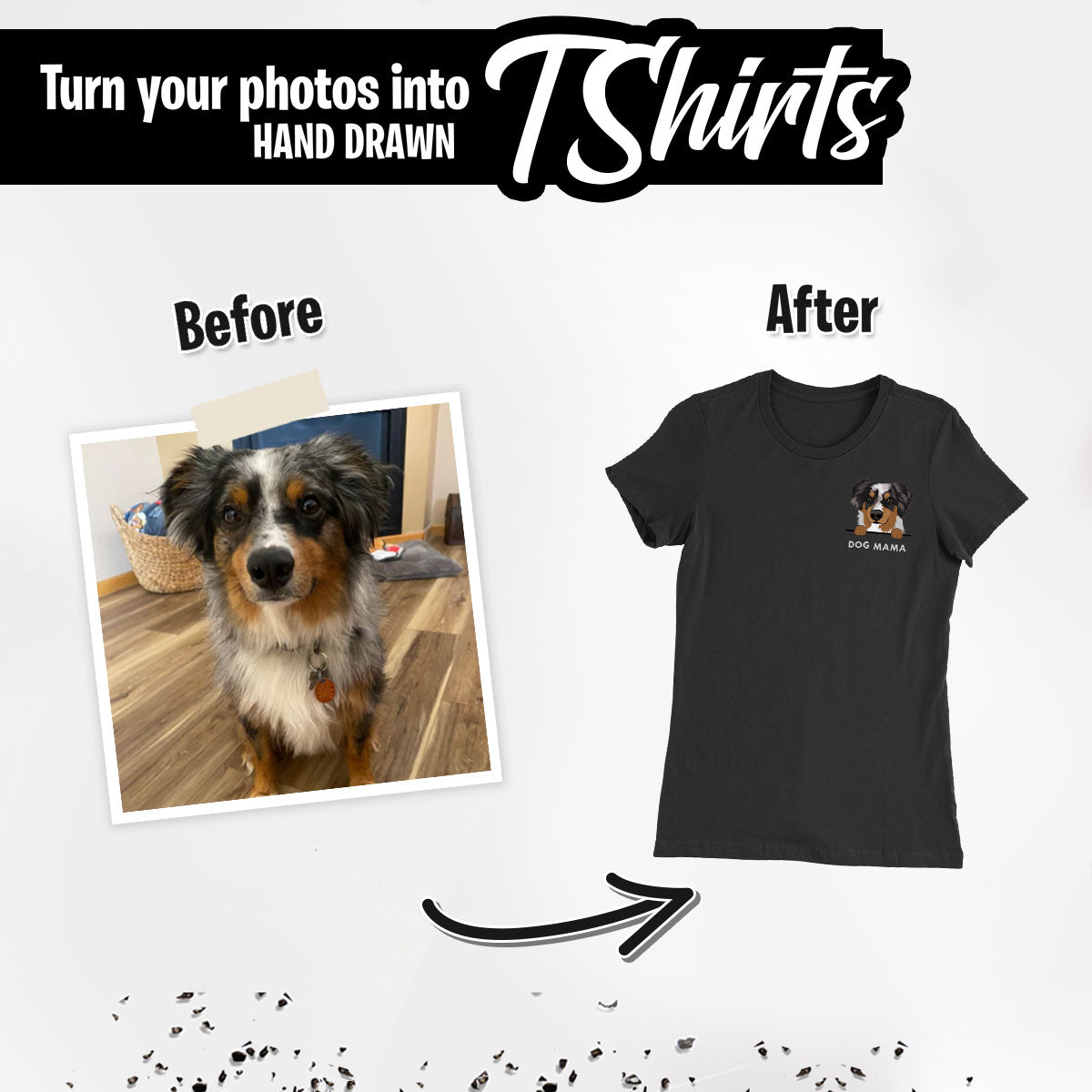 Custom DOG MAMA Dog DAD Personalized T-shirt