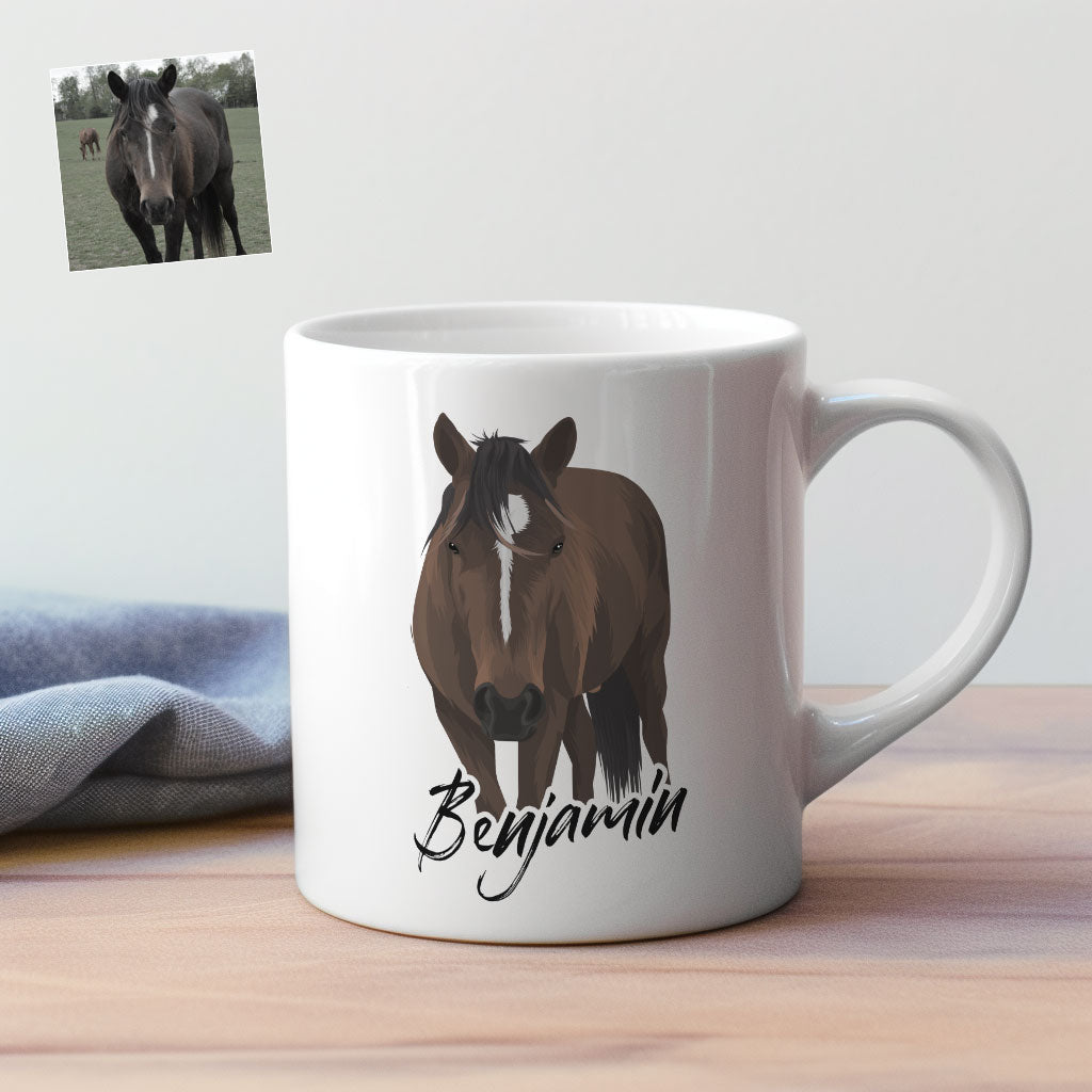 Custom Horse Drawing Mug -
