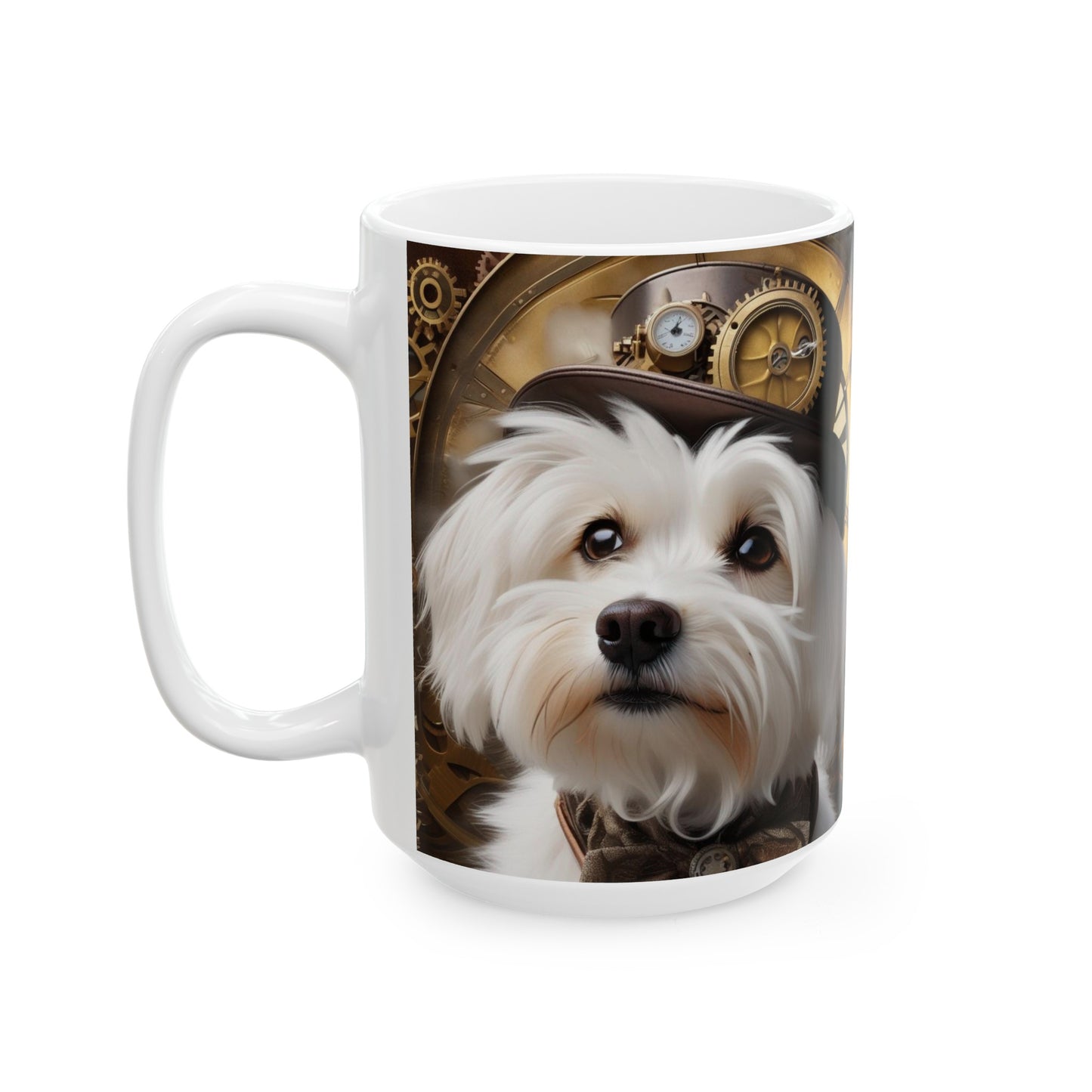 Steampunk Westie Ceramic Mug, (11oz, 15oz)