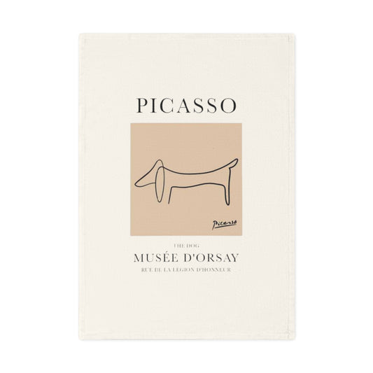 Picasso Dog Art - Cotton Tea Towel