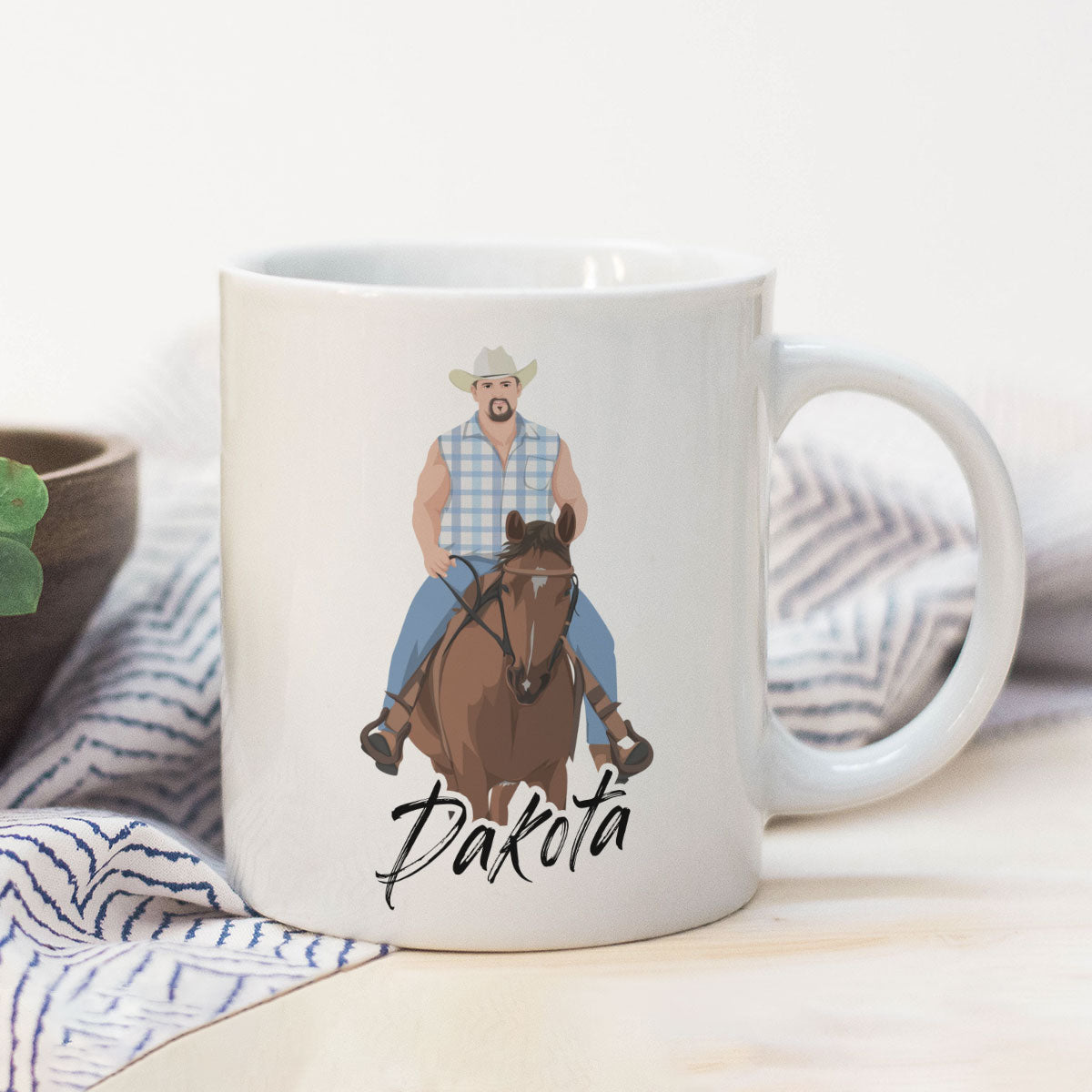 Custom Horse Drawing Mug -