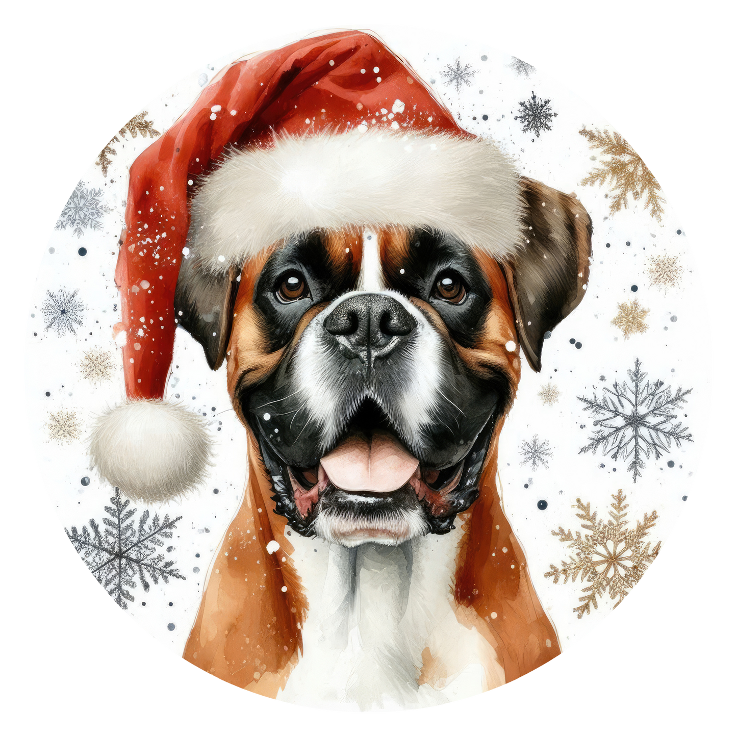 Santa Dog Christmas Ornament | Choose from 200+ Breeds | Personalized Holiday Gift for Dog Lovers