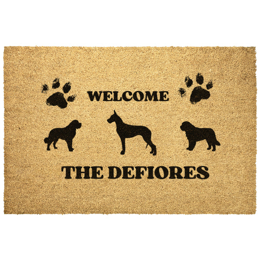 Custom Coir Door Mats - 4 Sizes - Your Name, Text & Graphic