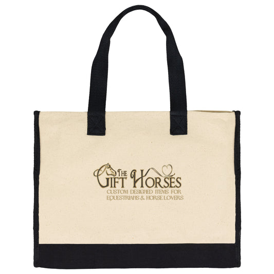 Custom Logo or Design Premium Cotton Tote Bag