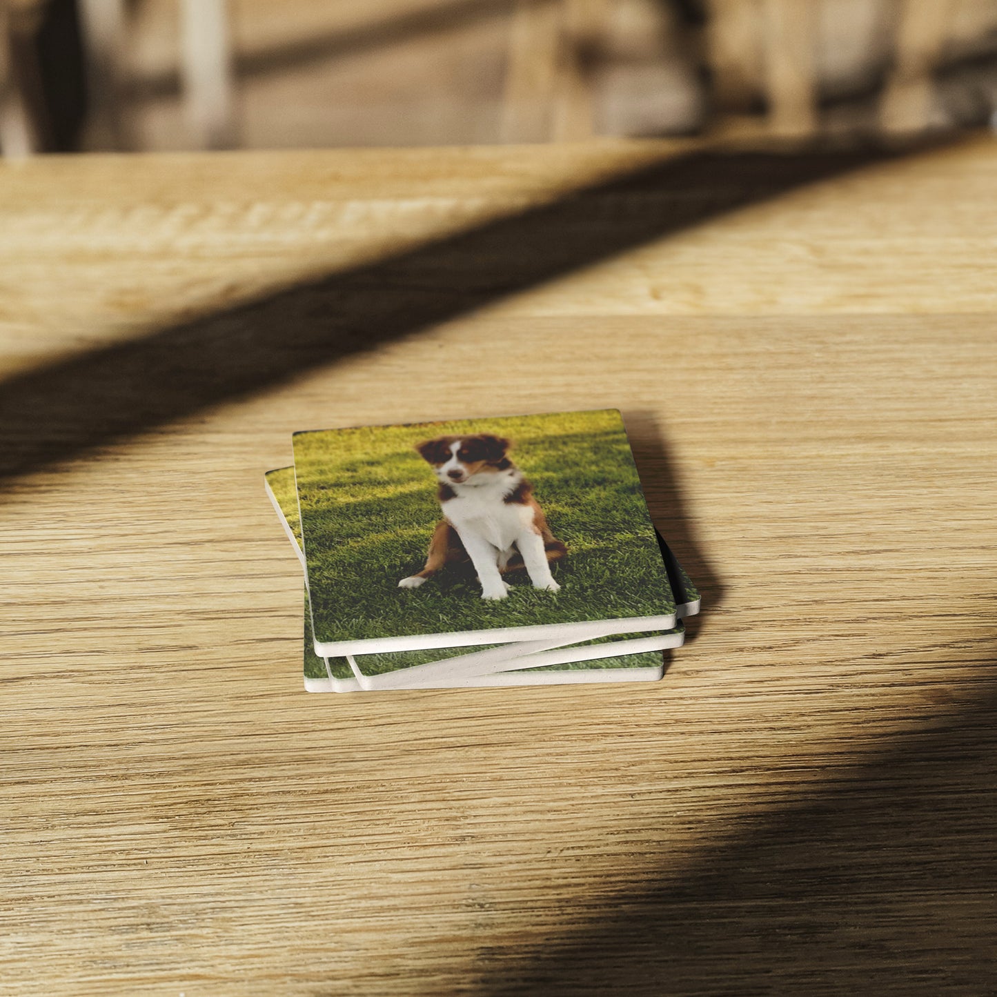 Custom Photo Set of 4 Stone Coasters