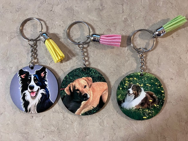 Custom Keychains – Add Your Art or Photo – Double-Sided Printing – Personalized Charm for Backpack or Bottle