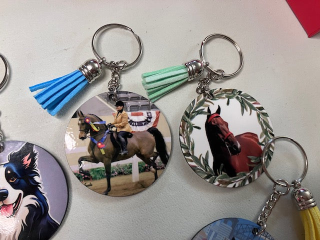 Custom Keychains – Add Your Art or Photo – Double-Sided Printing – Personalized Charm for Backpack or Bottle