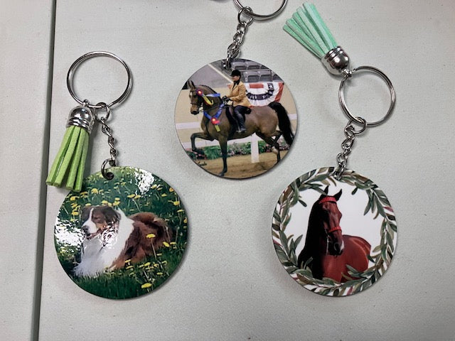 Custom Keychains – Add Your Art or Photo – Double-Sided Printing – Personalized Charm for Backpack or Bottle