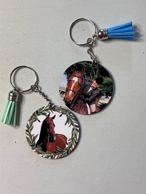 Custom Keychains – Add Your Art or Photo – Double-Sided Printing – Personalized Charm for Backpack or Bottle