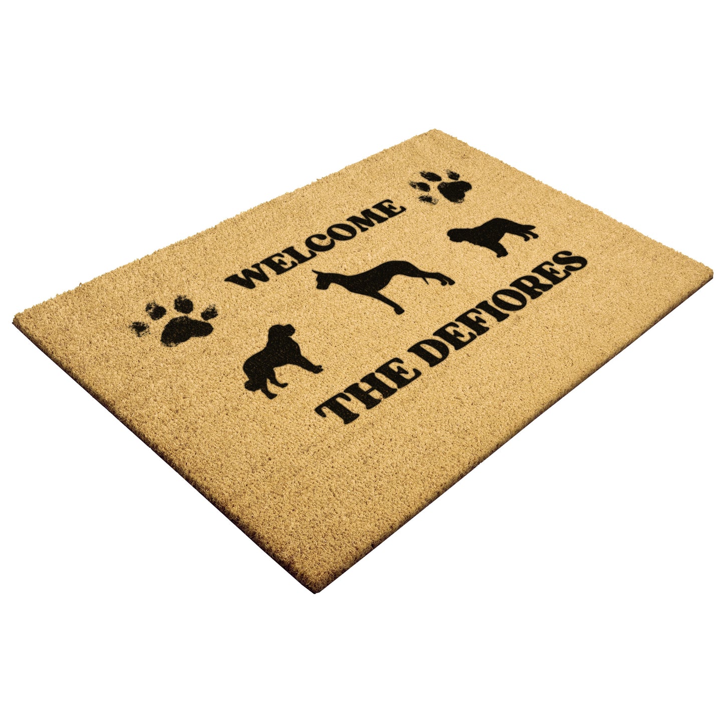 Personalized welcome mat