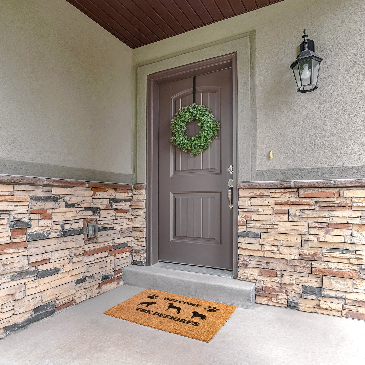 Personalized welcome mat