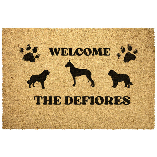 Personalized welcome mat