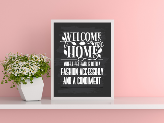 Welcome to Our Home Fun Print - 8 x 10