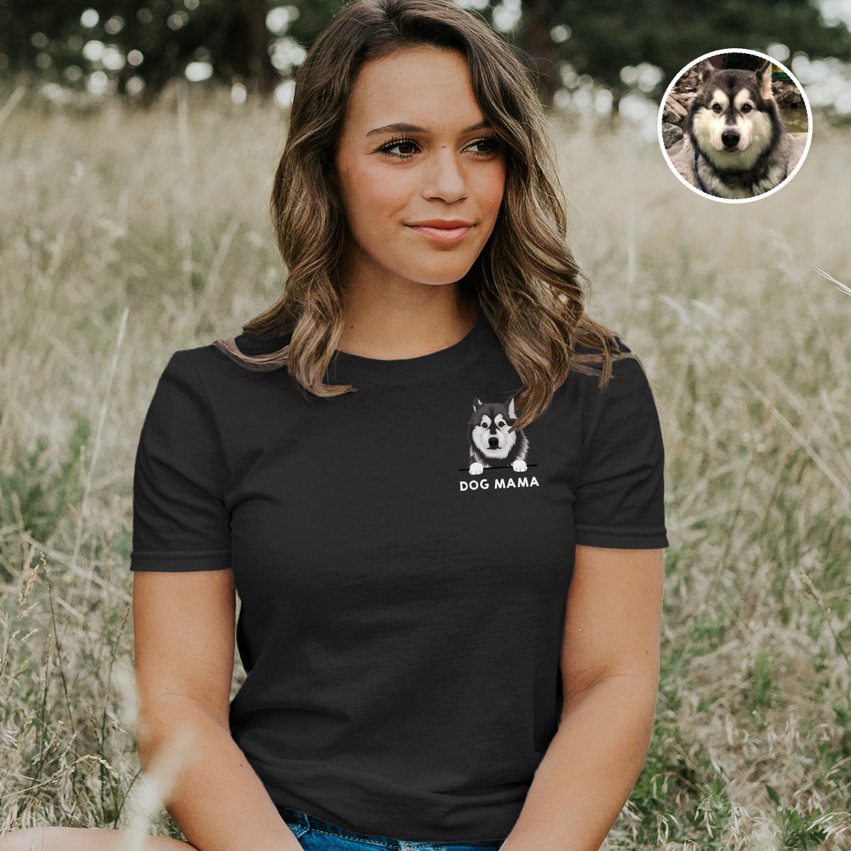 Custom DOG MAMA Dog DAD Personalized T-shirt