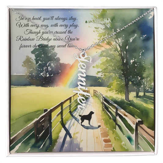 Personalized, Memorial Necklace - Custom Remembrance Pendant - Keep the Memory of your Beloved Pet Close.