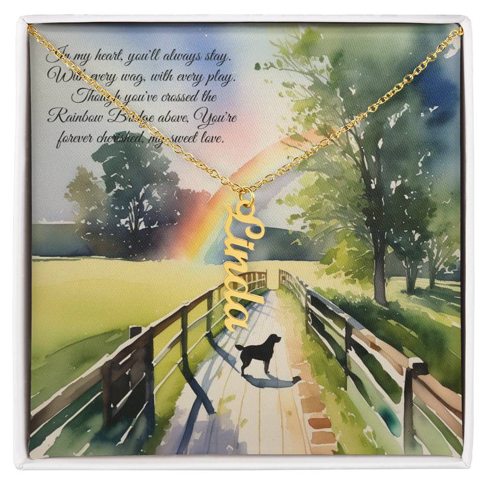 Personalized, Memorial Necklace - Custom Remembrance Pendant - Keep the Memory of your Beloved Pet Close.