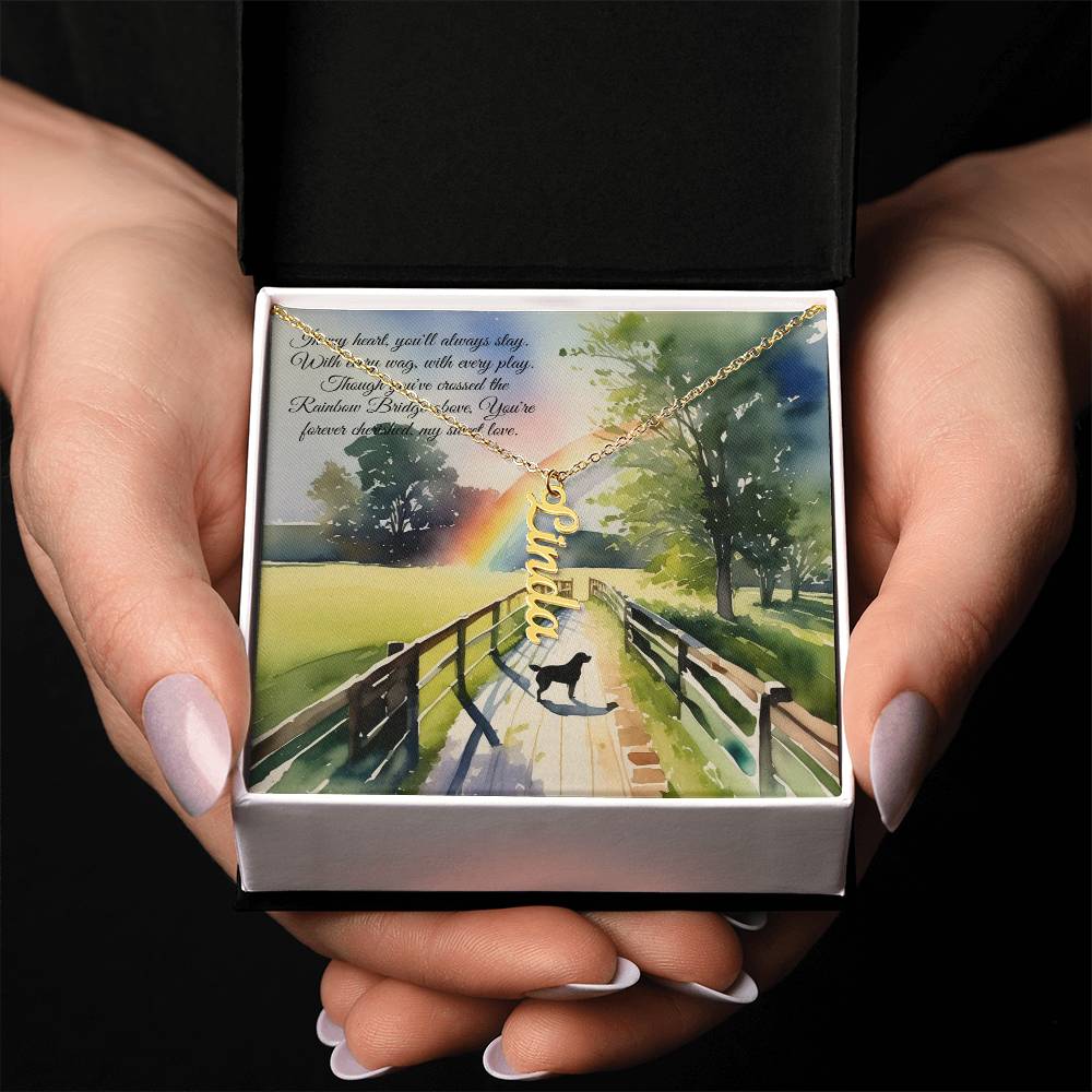 Personalized, Memorial Necklace - Custom Remembrance Pendant - Keep the Memory of your Beloved Pet Close.
