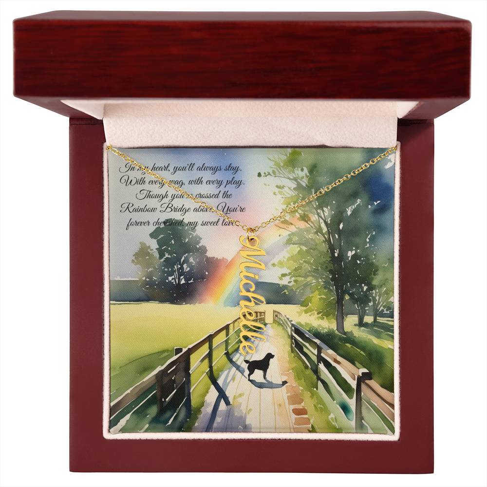 Personalized, Memorial Necklace - Custom Remembrance Pendant - Keep the Memory of your Beloved Pet Close.