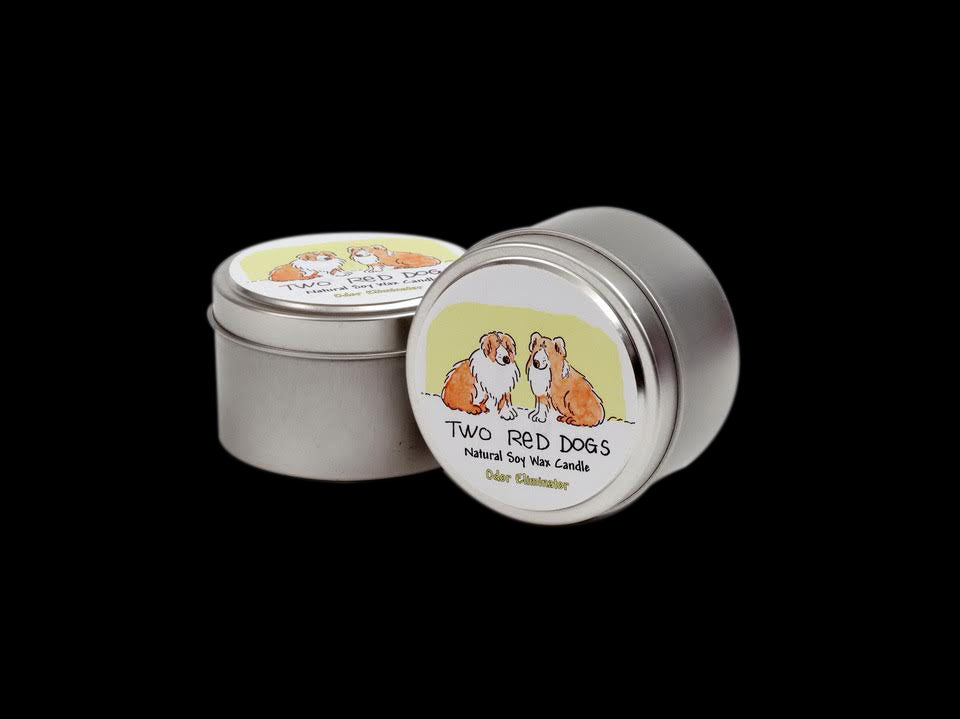 All Natural Odor eliminator candle- Fresh Citrus Fragrance - 3-6oz Natural Soy Candles