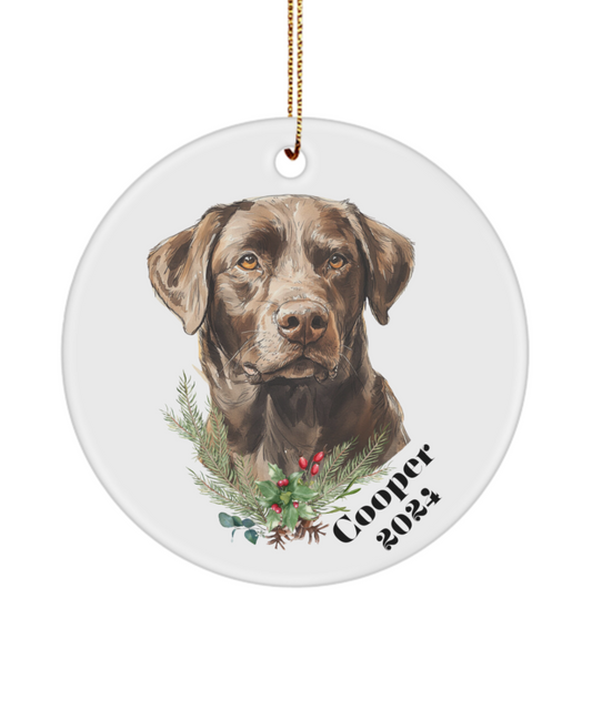 Custom- Pet Ornament -Customizable - Personalized  - Great Gift, Most Breeds Available
