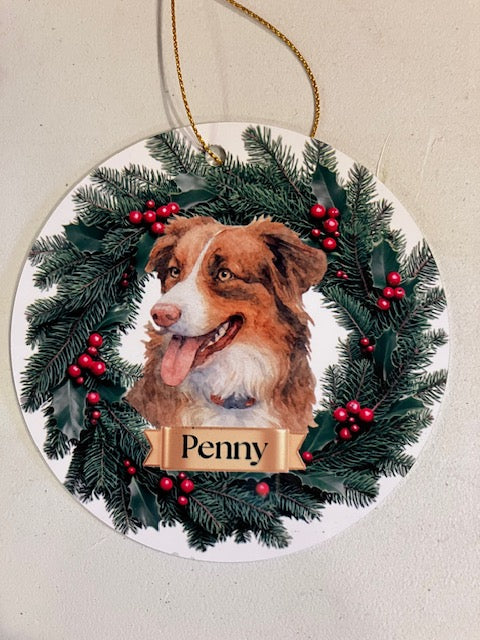 Personalized Ceramic Christmas Ornament