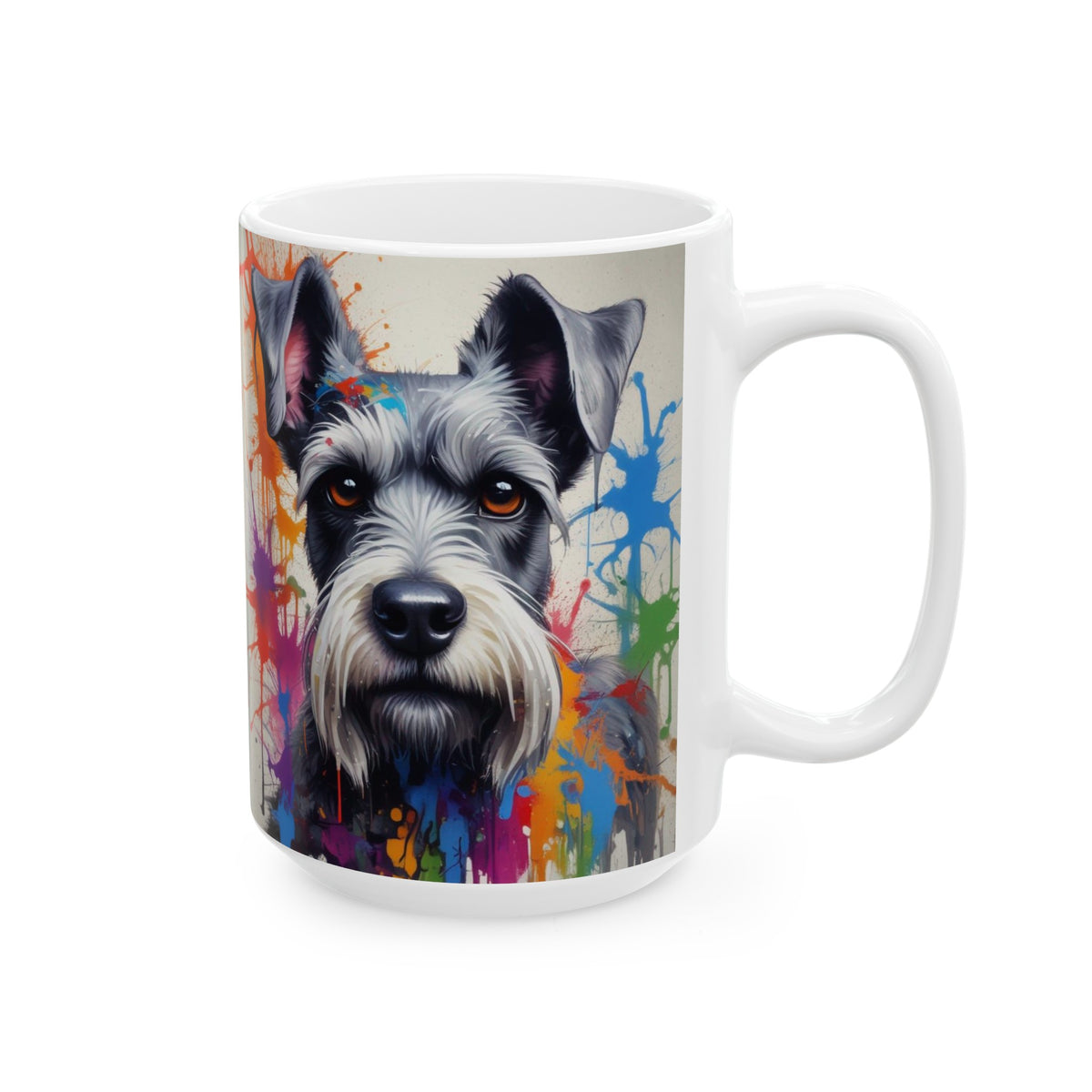 Schnauzer Ceramic Mug, (11oz, 15oz)