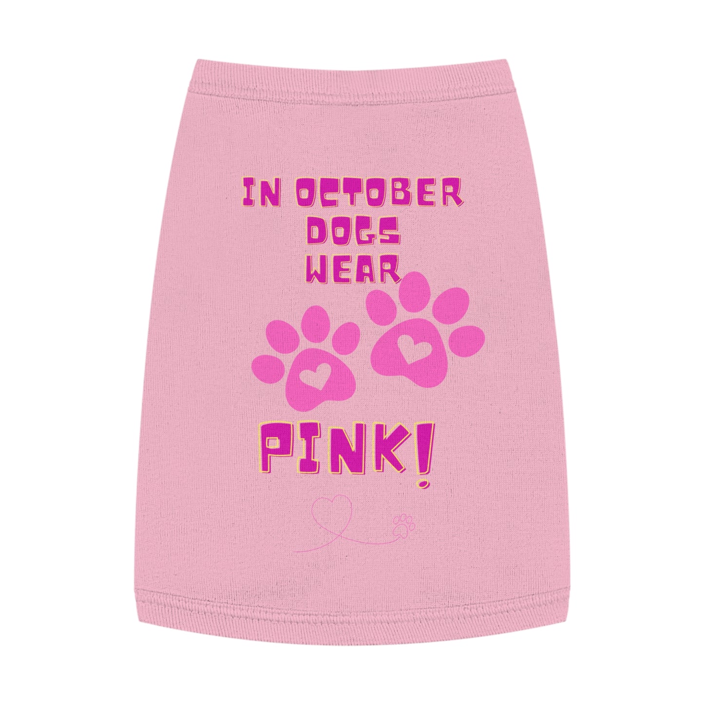 Pet Tank Top - October We Wear Pink