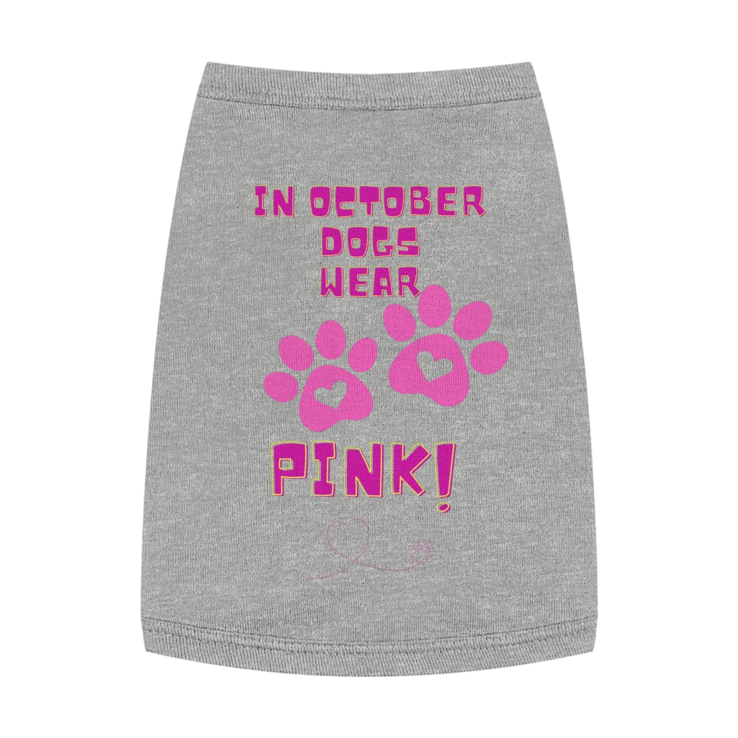 Pet Tank Top - October We Wear Pink
