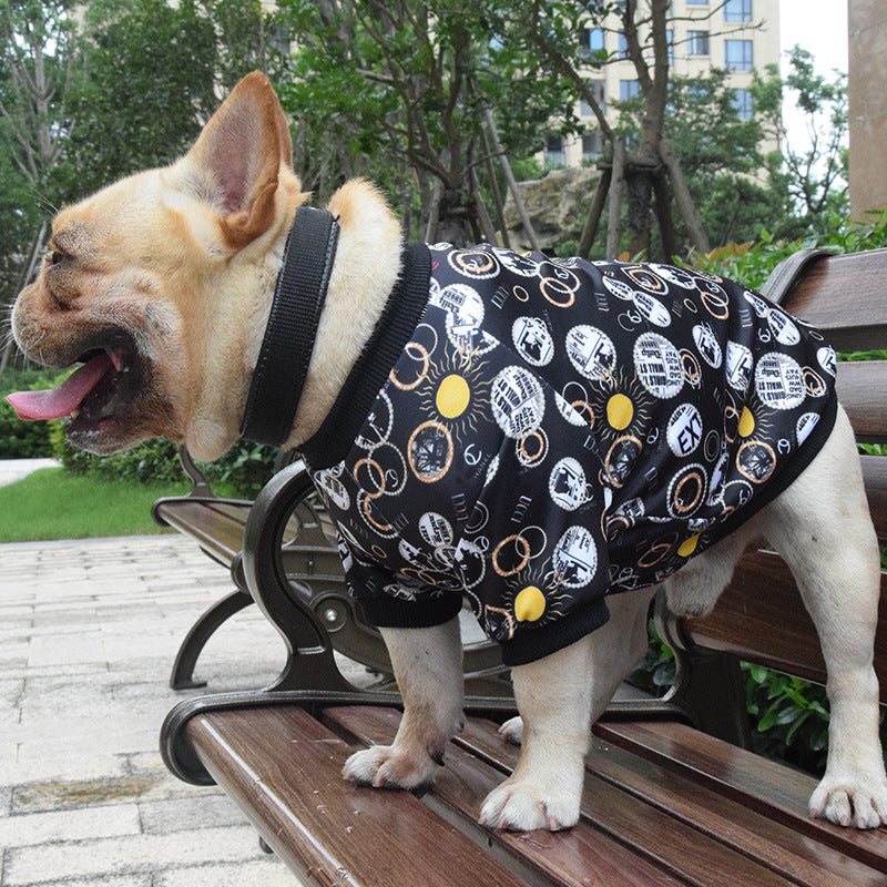 Printed Spring And Autumn Dog Clothes