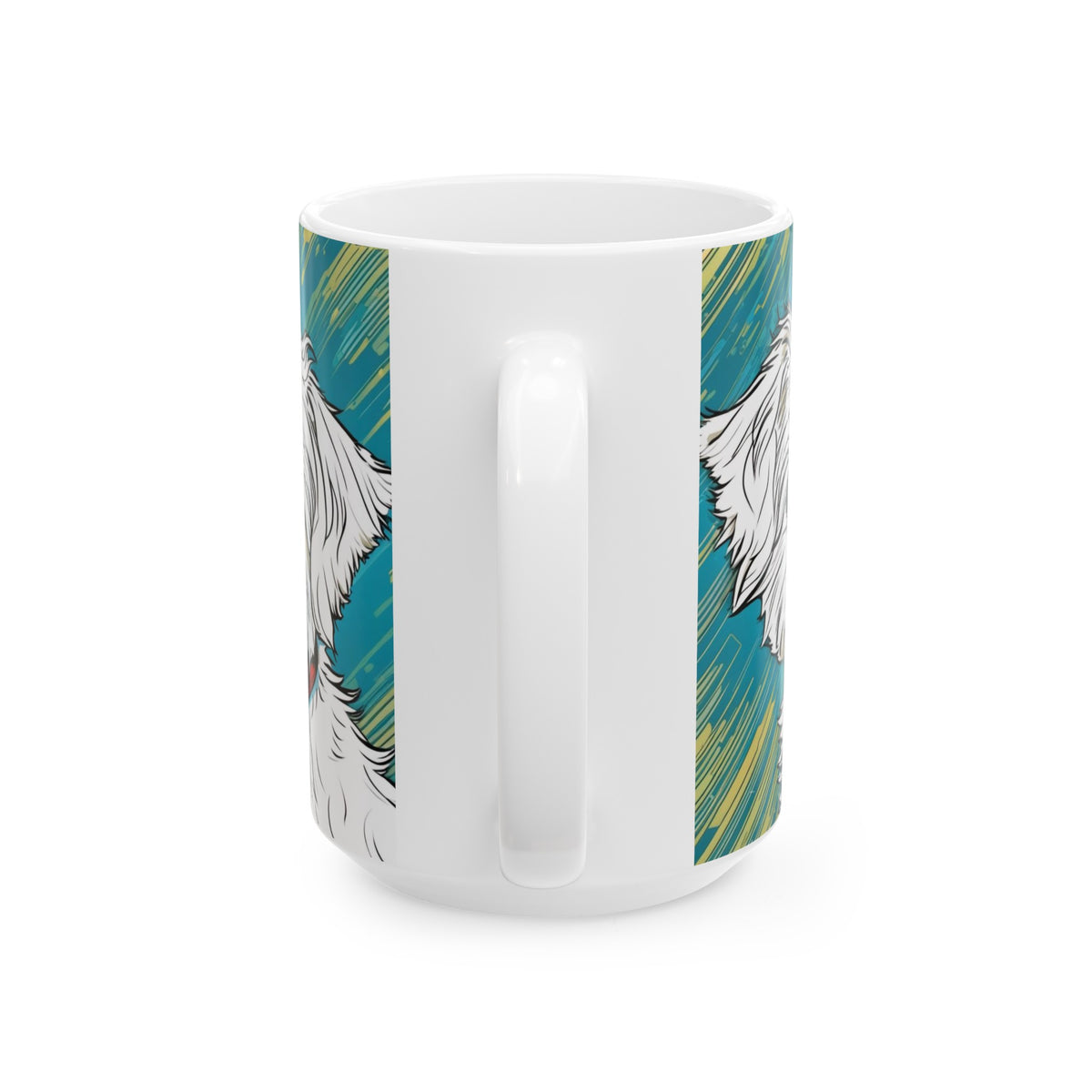 Cartoon Westie Ceramic Mug, (11oz, 15oz)