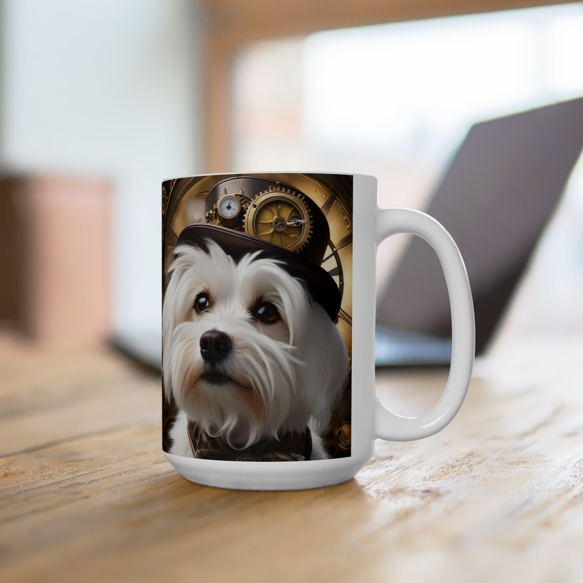 Steampunk Westie  Ceramic Mug, (11oz, 15oz)