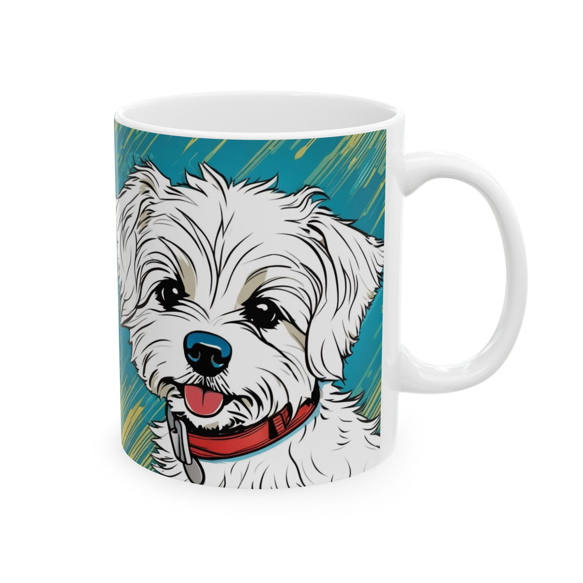 Cartoon Westie Ceramic Mug, (11oz, 15oz)