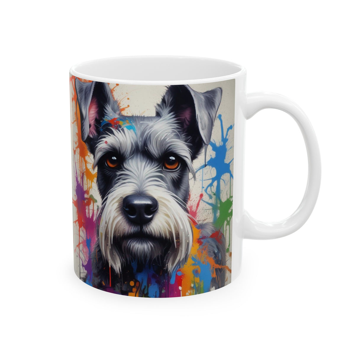 Schnauzer Ceramic Mug, (11oz, 15oz)