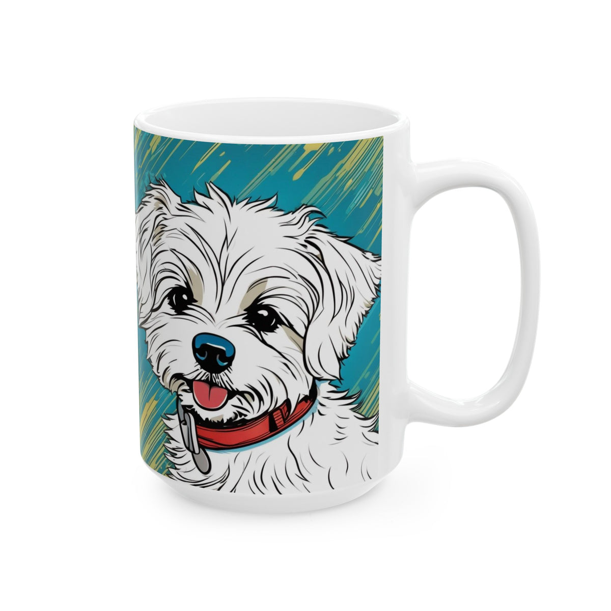 Cartoon Westie Ceramic Mug, (11oz, 15oz)