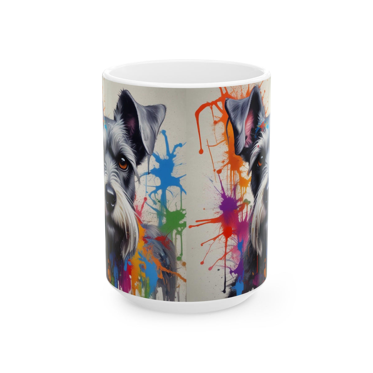 Schnauzer Ceramic Mug, (11oz, 15oz)