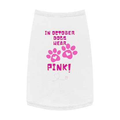 Pet Tank Top - October We Wear Pink