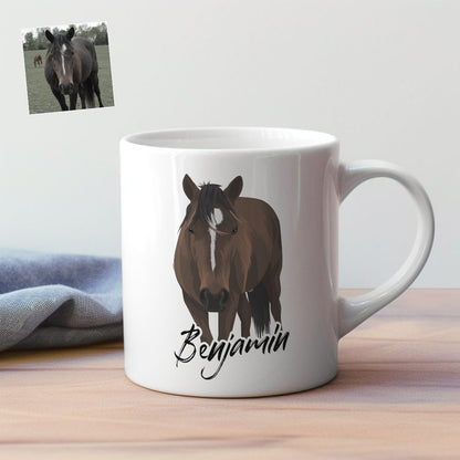 Custom Horse Drawing Mug -