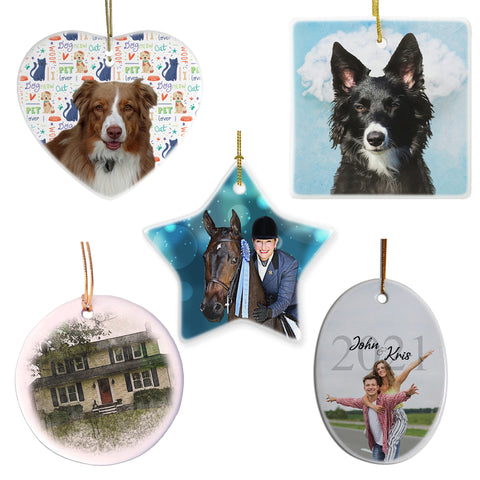 Custom Dog Ornament |Dog Name Ornament |Pet Photo Ornament|Custom Pet Ornament|Customized Dog Ornament|Dog Theme Ornament|Dog Lover Ornament