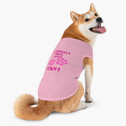Pet Tank Top - October We Wear Pink