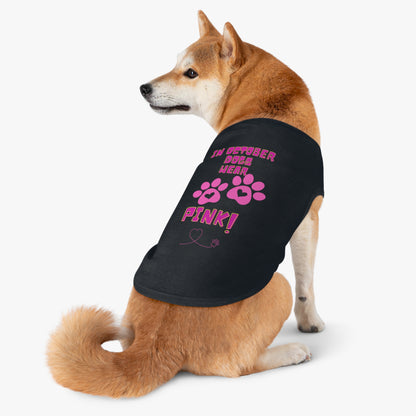 Pet Tank Top - October We Wear Pink
